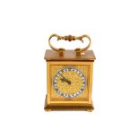 A single glass carriage clock by Luxor