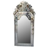 A Venetian wall mirror