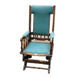 An American beech rocking chair