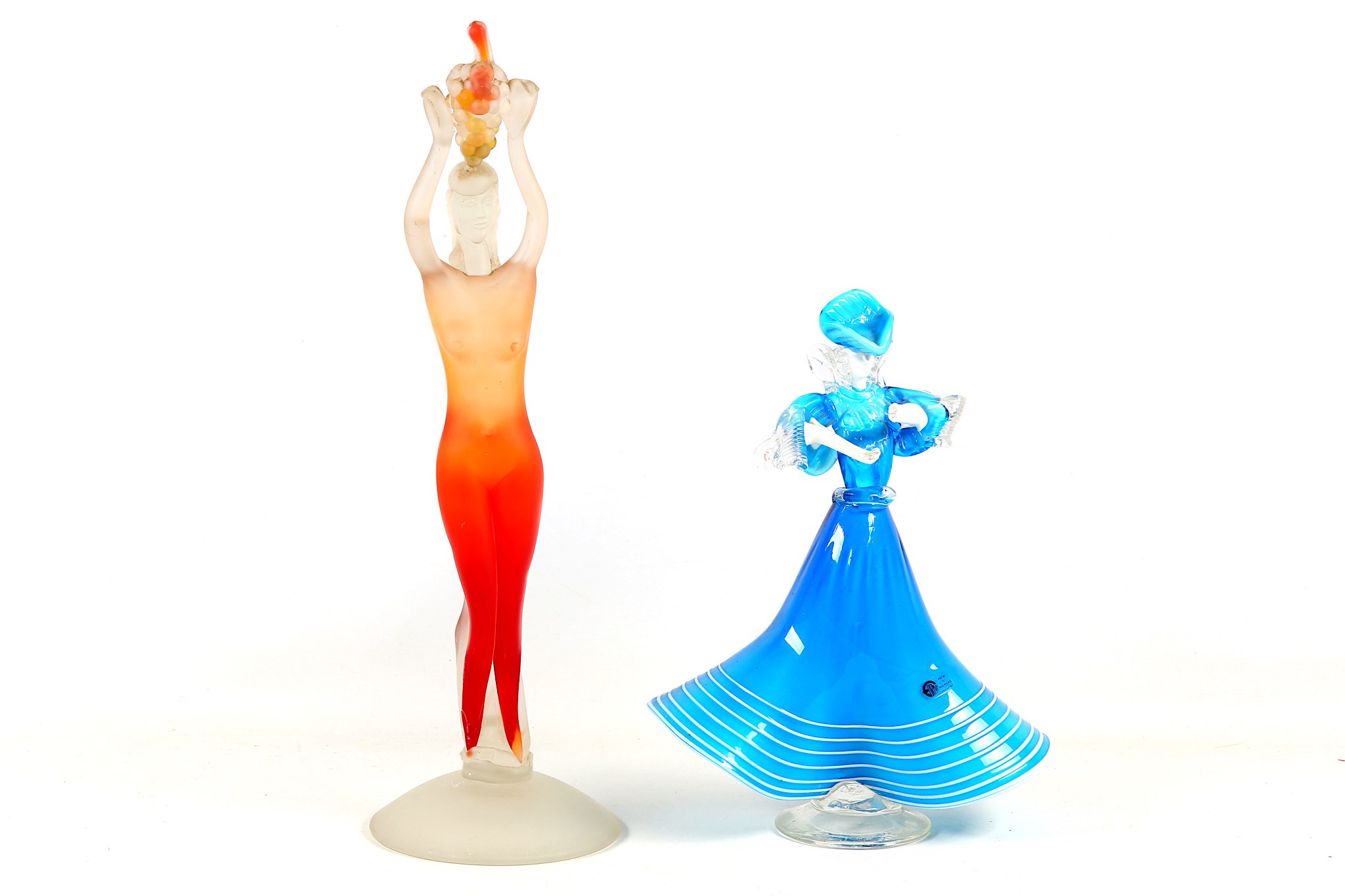 A Murano glass figure of a dancer