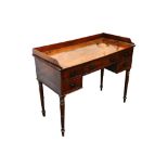 A Regency mahogany kneehole dressing table