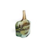 A Mdina glass Axe Head vase