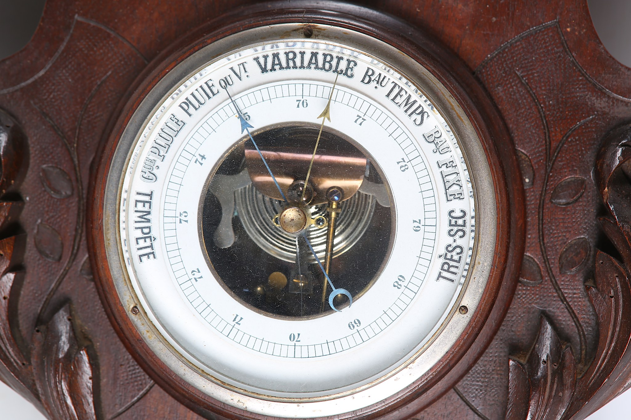 A French walnut clock barometer - Image 2 of 2