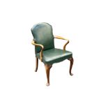 A George I style mahogany elbow chair