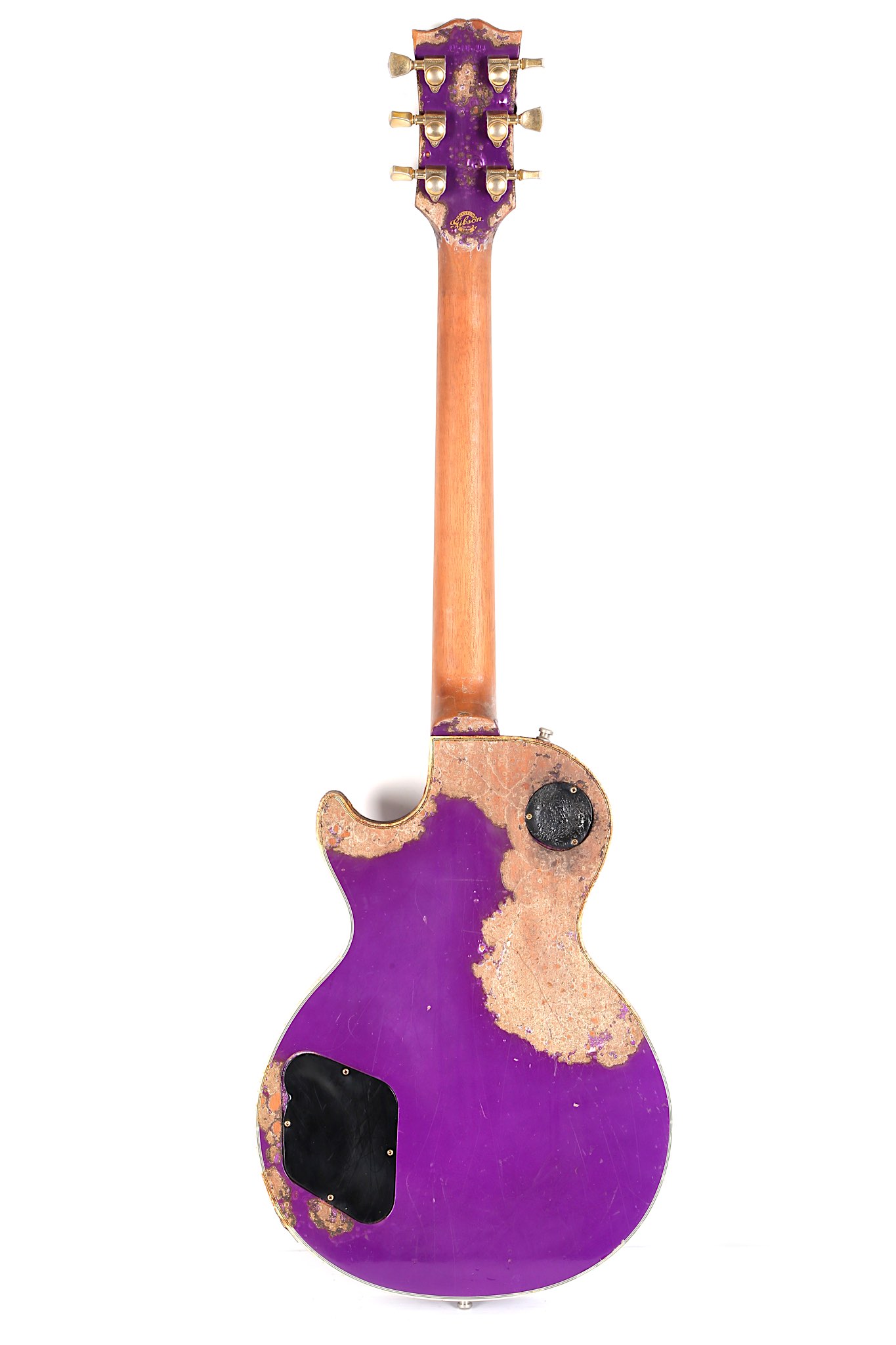 A 2005 Gibson Les Paul Custom Authentic in Purple with Heavily Aged and Burnt Finish - Image 3 of 4