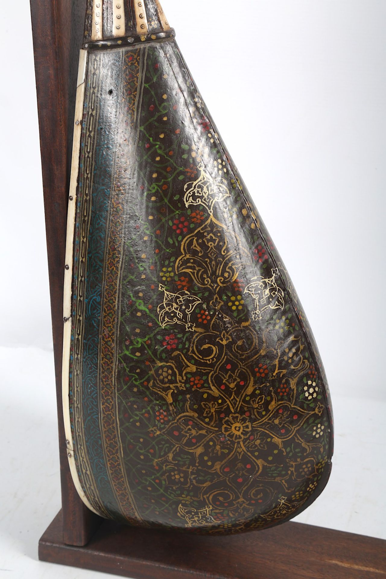 A SAZ OUD WITH IVORY AND MOTHER-OF-PEARL INLAY  Po - Image 4 of 7