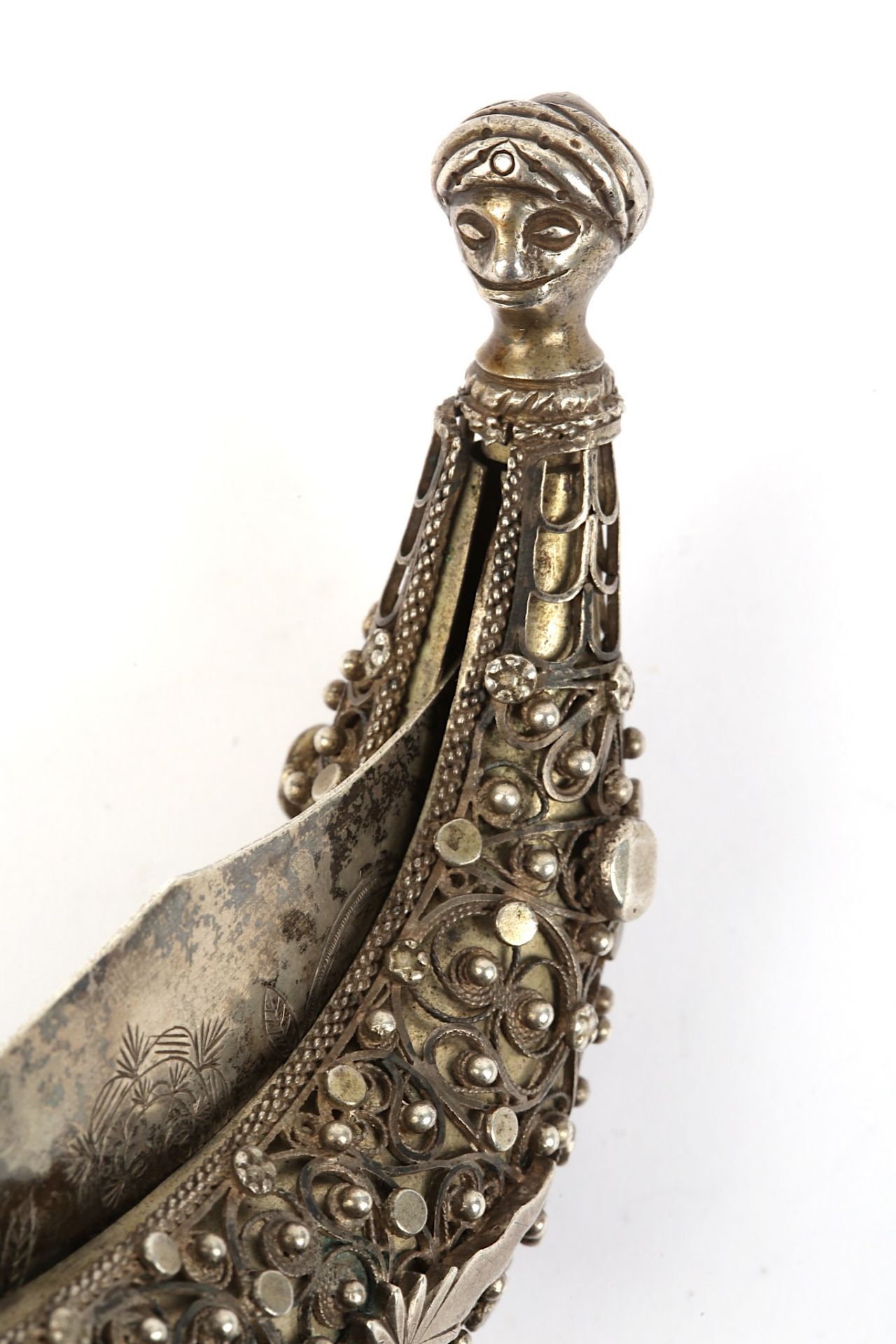 A SILVER FRUIT CUTTER KNIFE Ottoman Balkans, 19th - Image 6 of 6