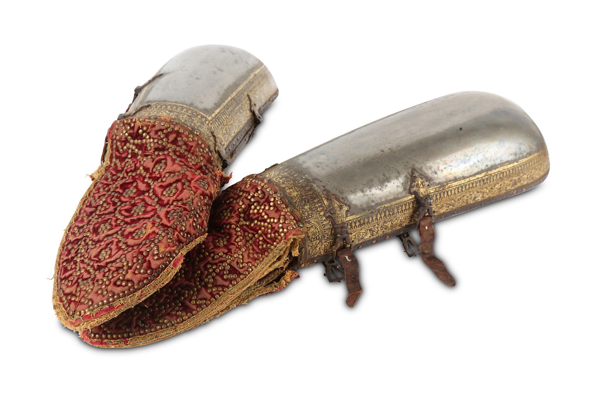 A PAIR OF NORTH INDIAN ARM GUARDS (DASTANA / BAZUBAND) North India, 18th century  A pair of