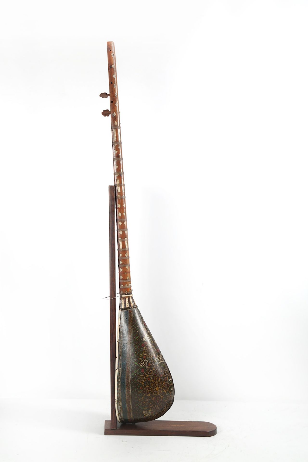 A SAZ OUD WITH IVORY AND MOTHER-OF-PEARL INLAY  Po - Image 3 of 7