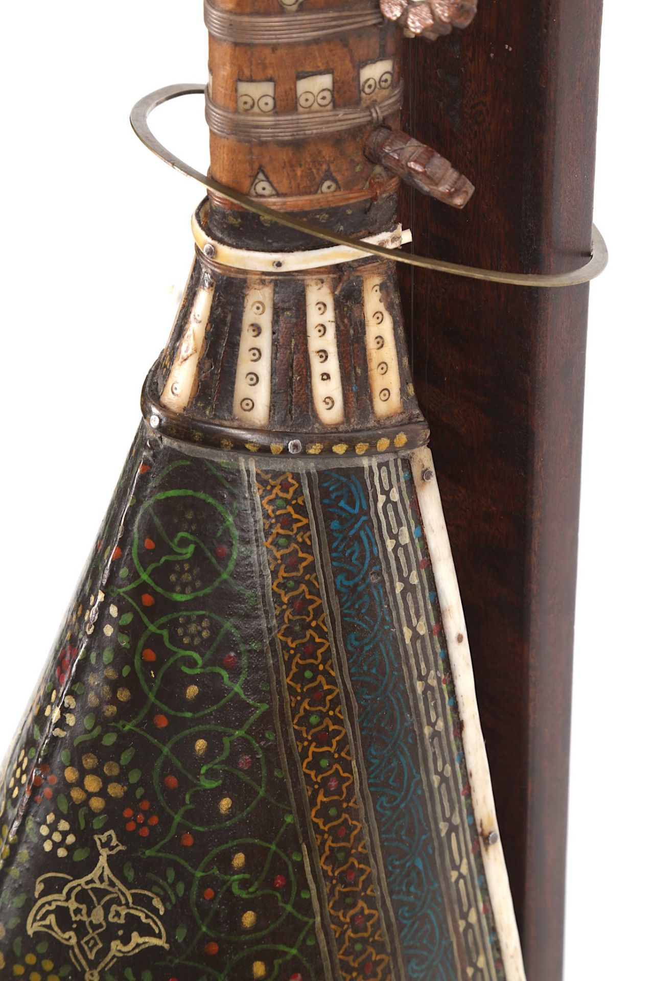 A SAZ OUD WITH IVORY AND MOTHER-OF-PEARL INLAY  Po - Image 7 of 7