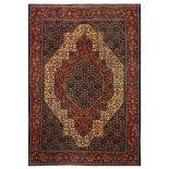 A FINE SENNEH RUG, WEST PERSIA approx: 7ft.1in. x 4ft.1in.(215cm. x 150cm.) Classic for this type.