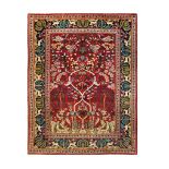 A FINE KASHAN rug, CENTRAL PERSIA approx: 5ft.2in. x 3ft.11in.(157cm. x 119cm.) Very well drawn