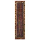 AN ANTIQUE KERSEHIR RUNNER, TURKEY approx: 13ft.2in. x 3ft.5in.(401cm. x 104cm.) An unusual to