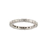 A diamond eternity ring