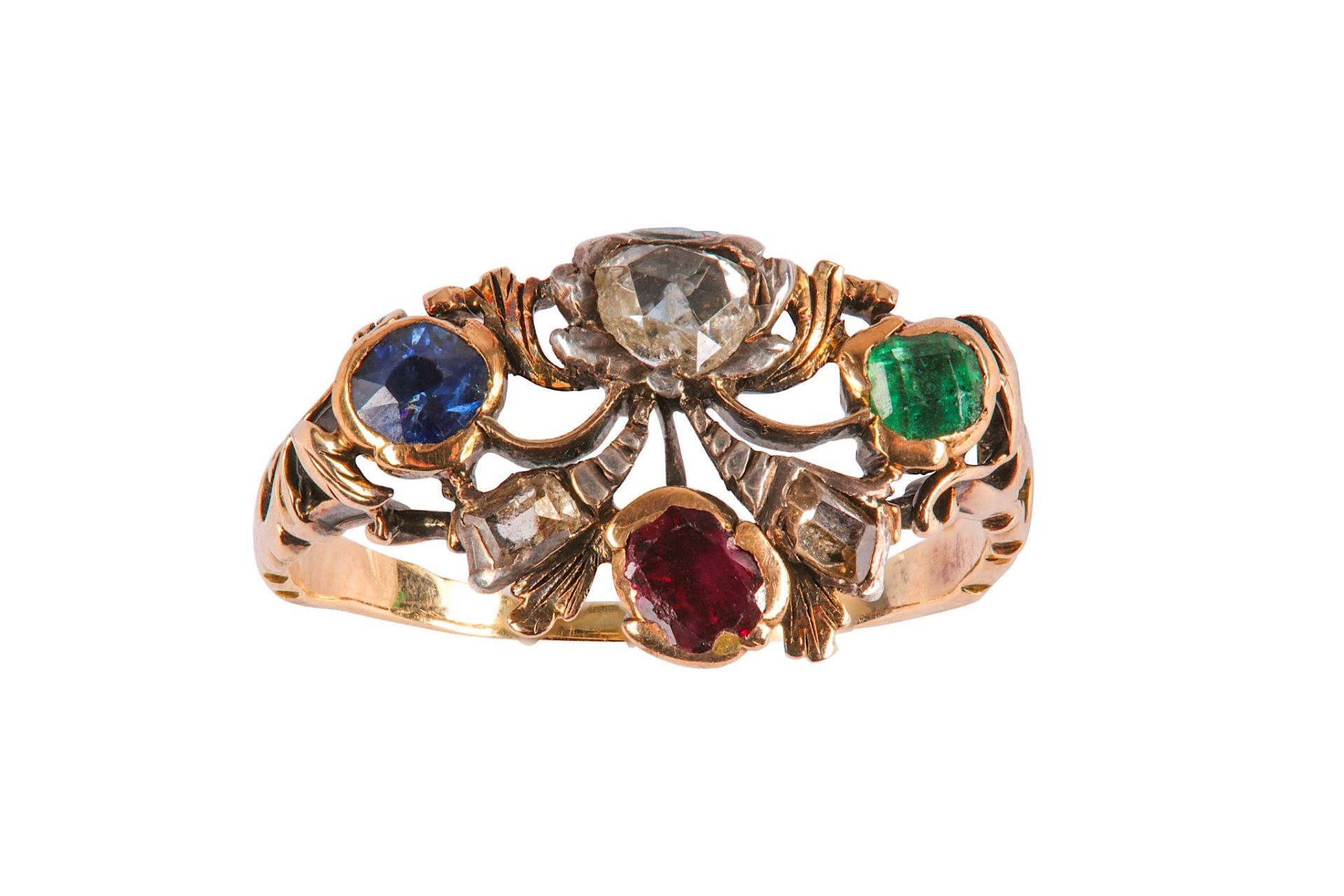 A gem-set giardinetto ring - Image 2 of 2