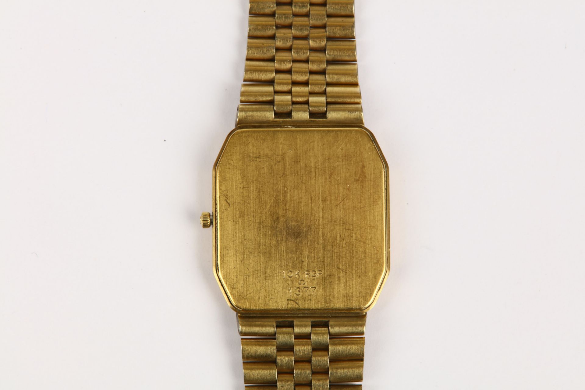 Omega. A 10K gold plated quartz bracelet watch. Model: De Ville. Reference: 191.0190. Movement: - Image 4 of 5