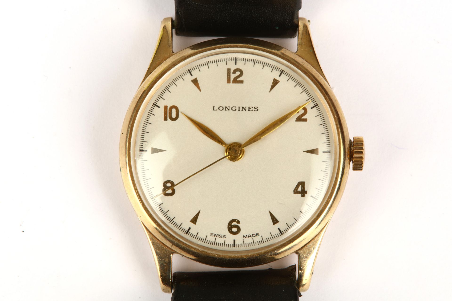 Longines. A 9K gold manual wind wristwatch. Reference: 13322. Date: 1950's. Movement: Signed, cal. - Image 3 of 5