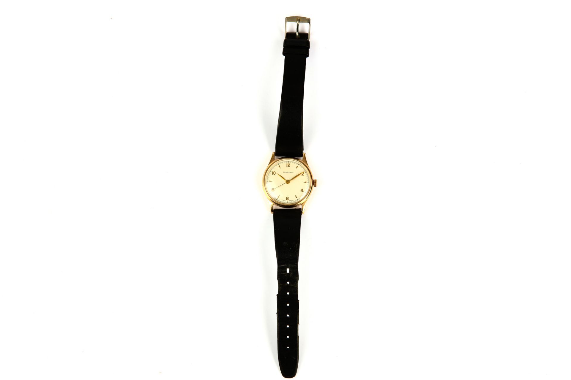 Longines. A 9K gold manual wind wristwatch. Reference: 13322. Date: 1950's. Movement: Signed, cal. - Image 2 of 5