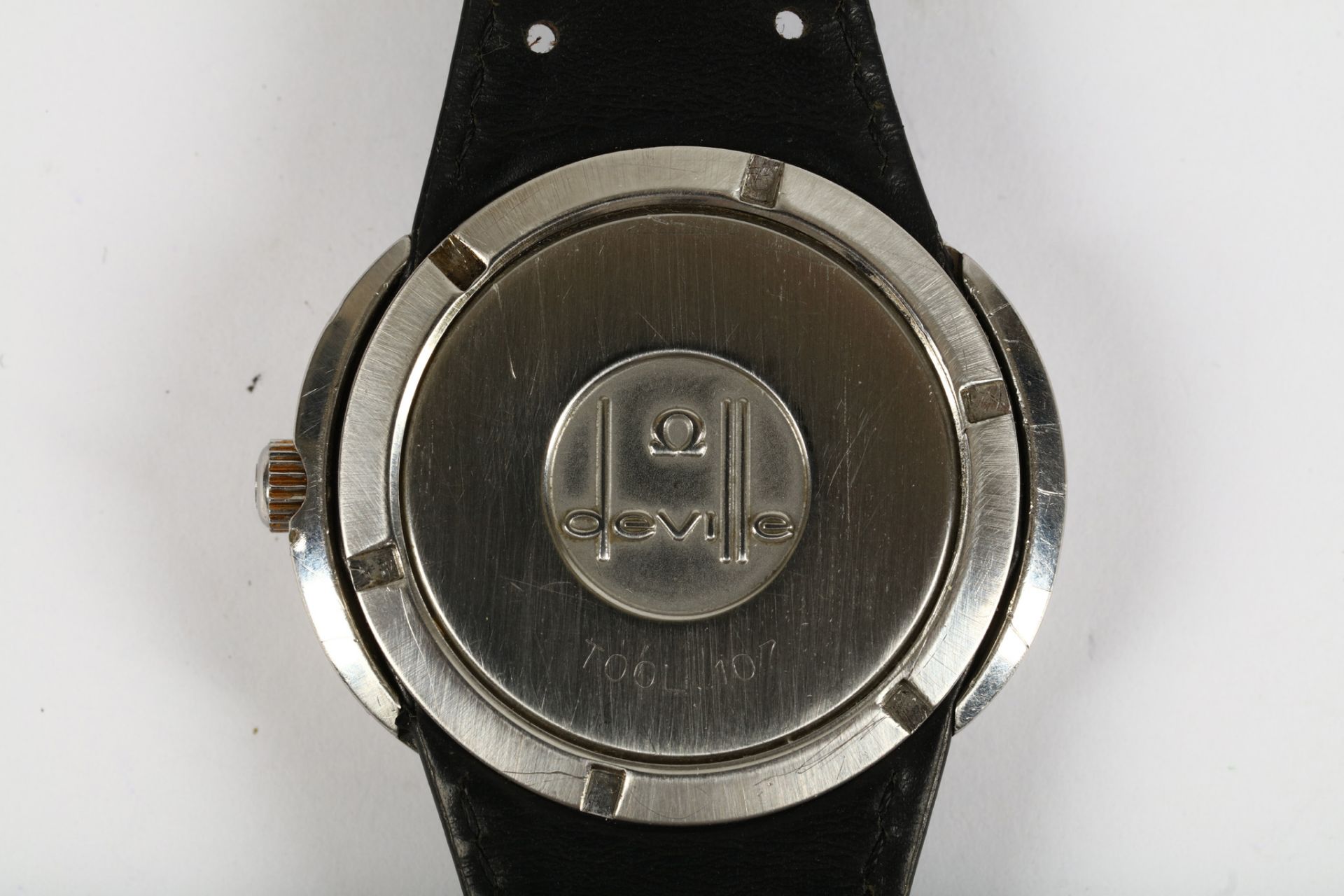 Omega. A stainless steel automatic calendar wristwatch. Model: Deville Dynamic. Date: Circa 1970. - Bild 4 aus 5