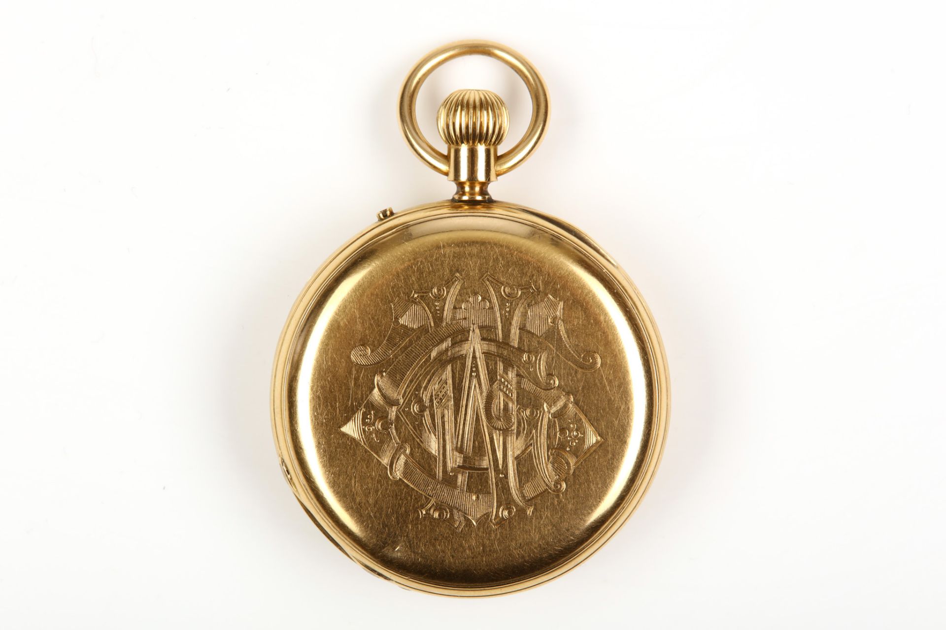 J & H.Jump. An 18K gold half hunter pocket watch. Date: Early 20th Century. Movement: Signed, - Image 3 of 4