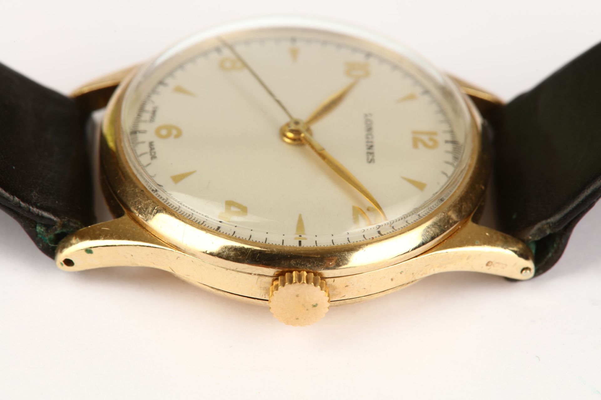 Longines. A 9K gold manual wind wristwatch. Reference: 13322. Date: 1950's. Movement: Signed, cal. - Image 5 of 5