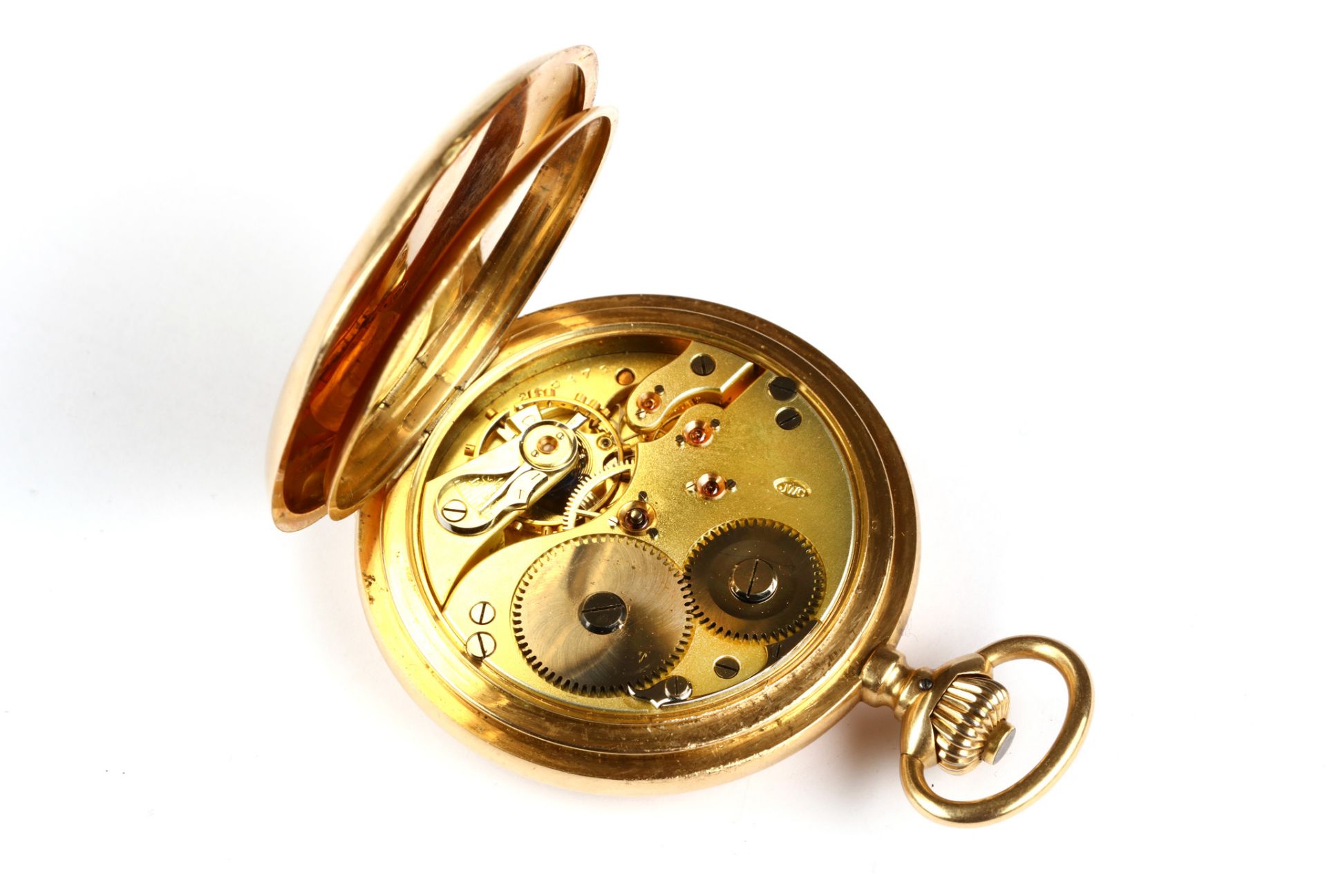 International Watch Company. A 14K rose gold full hunter pocket watch. Date: Early 20th Century. - Image 3 of 3