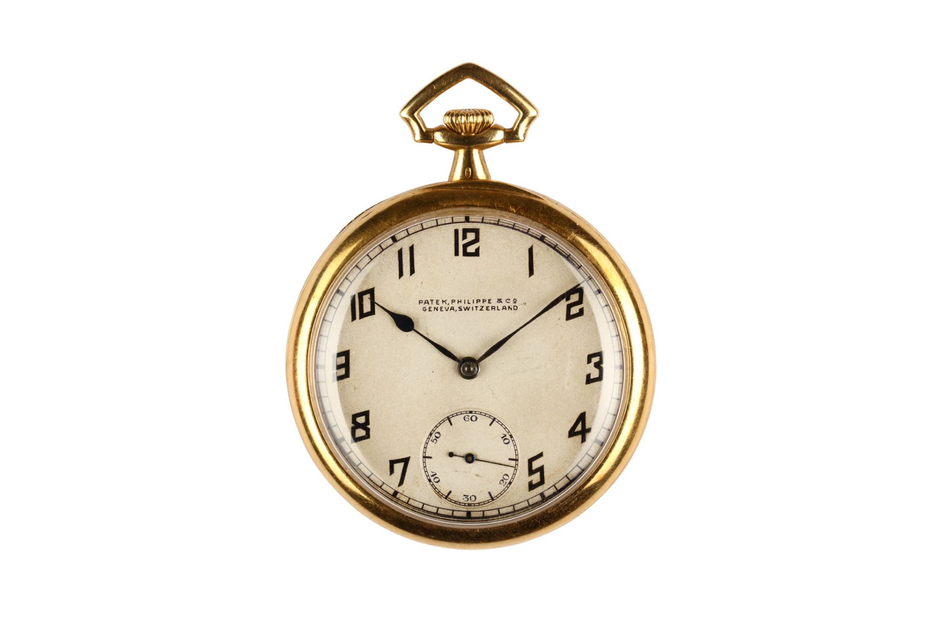 Patek Philippe for Bunde & Upmeyer Co. An 18k gold open face pocket watch. Case references: '407060'