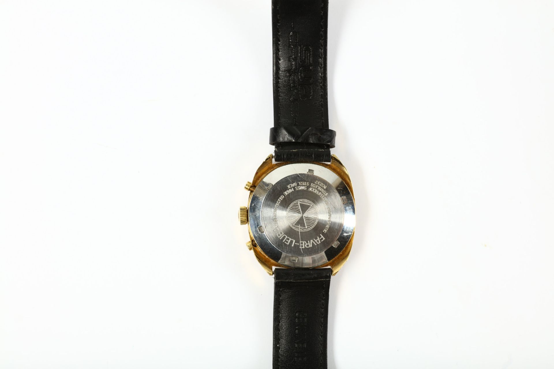 Favre-Leube. A gold plated manual wind chronograph wristwatch. Date: 1970's. Case reference: - Image 4 of 5