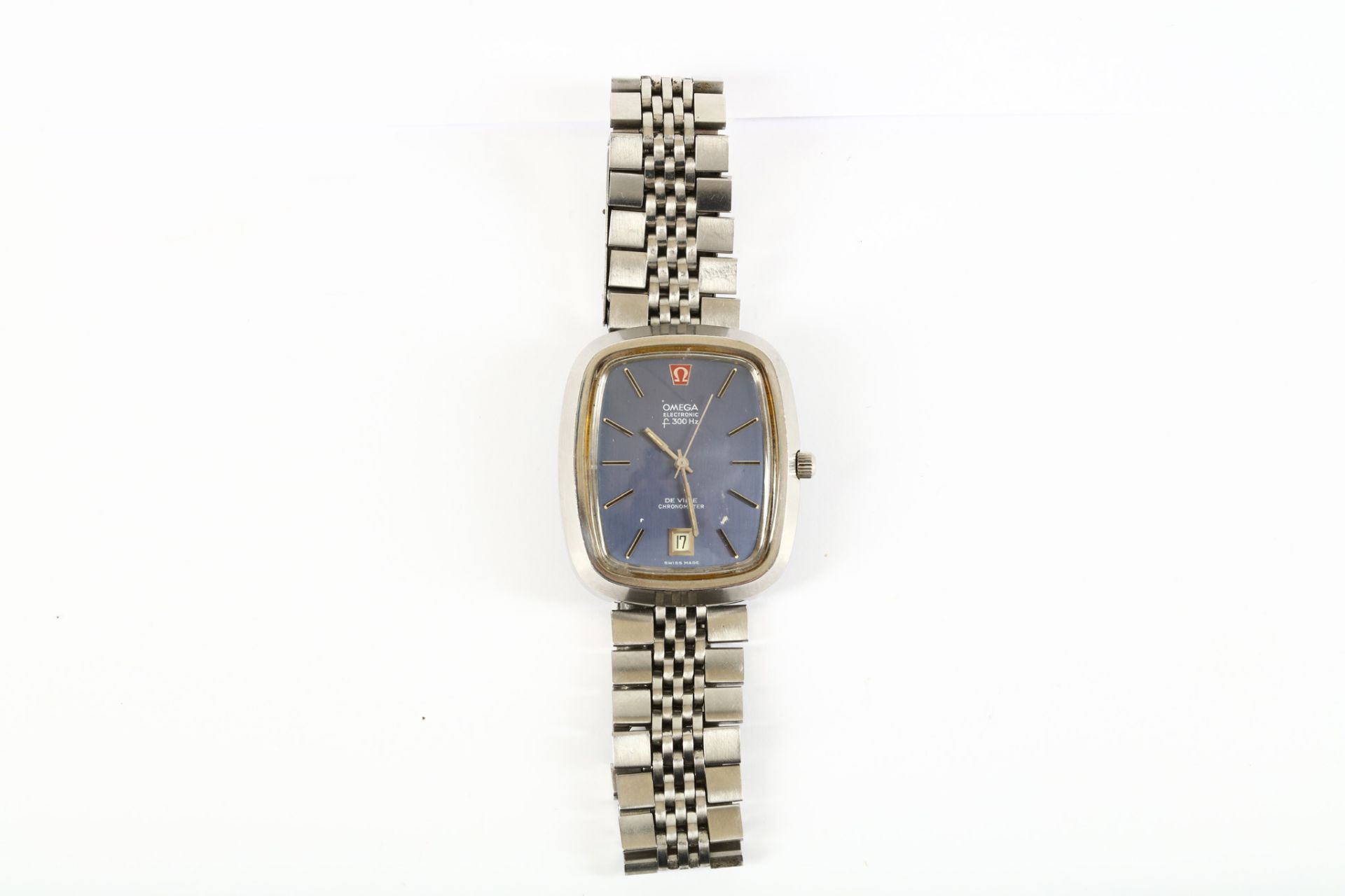 Omega. A stainless steel electronic chronometer calendar bracelet watch. Model: De Ville. Reference: - Bild 2 aus 5