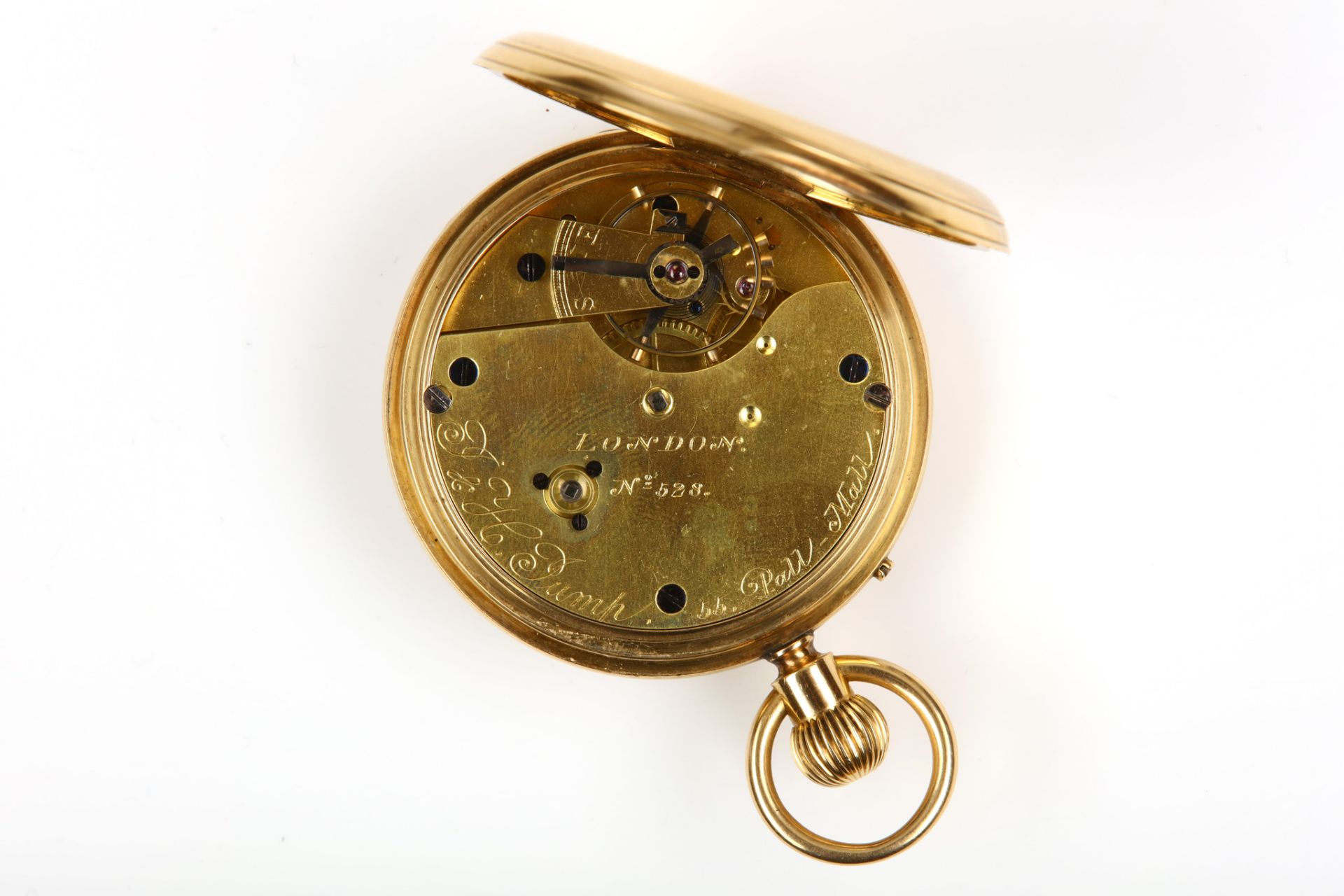 J & H.Jump. An 18K gold half hunter pocket watch. Date: Early 20th Century. Movement: Signed, - Image 4 of 4