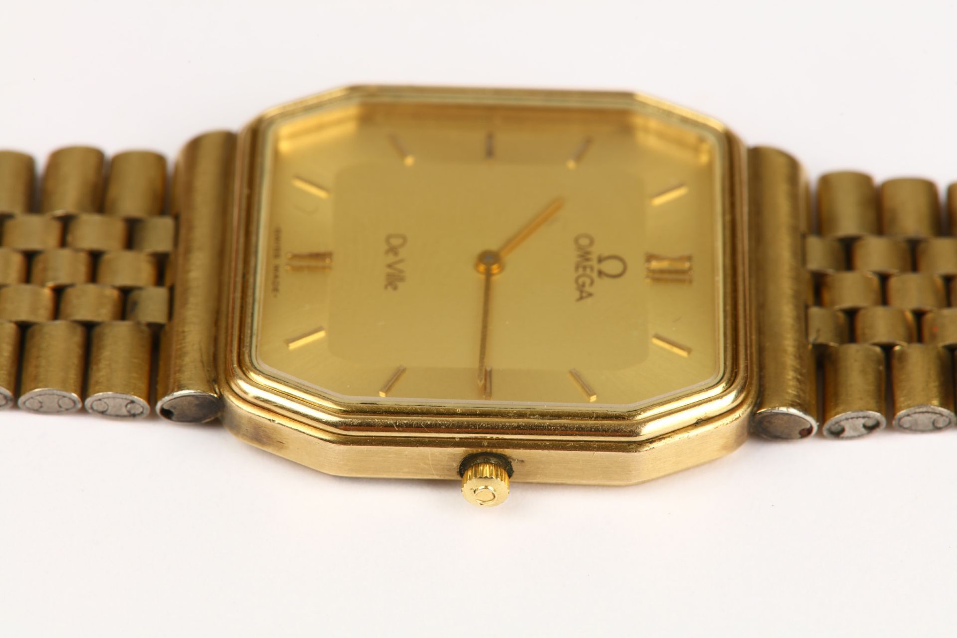 Omega. A 10K gold plated quartz bracelet watch. Model: De Ville. Reference: 191.0190. Movement: - Image 5 of 5