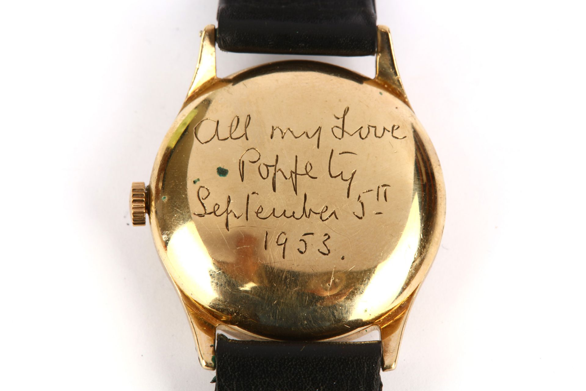Longines. A 9K gold manual wind wristwatch. Reference: 13322. Date: 1950's. Movement: Signed, cal. - Image 4 of 5
