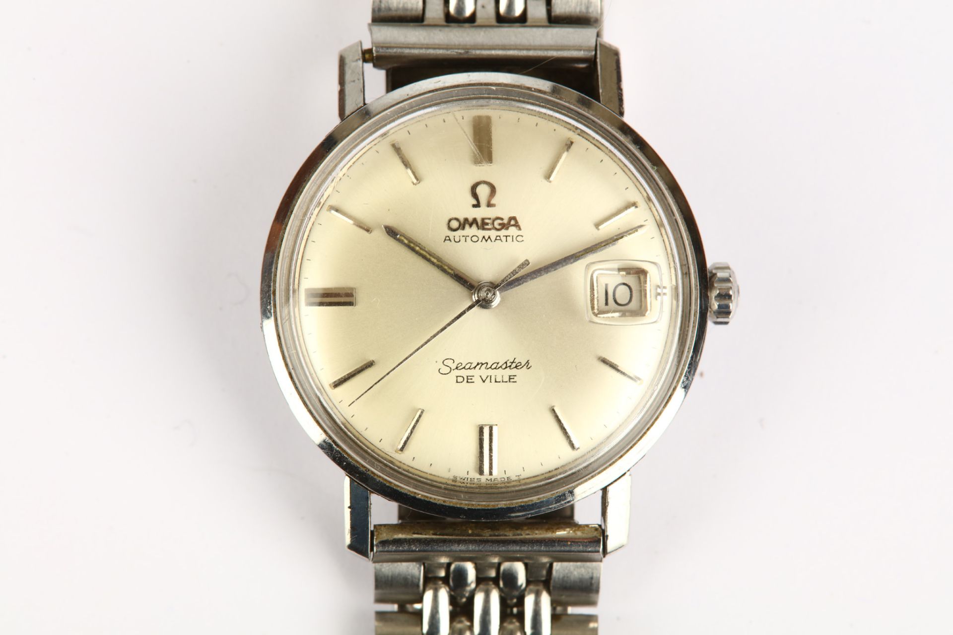 Omega. A stainless steel automatic calendar bracelet watch. Model: Seamaster - De Ville. Case - Bild 3 aus 5