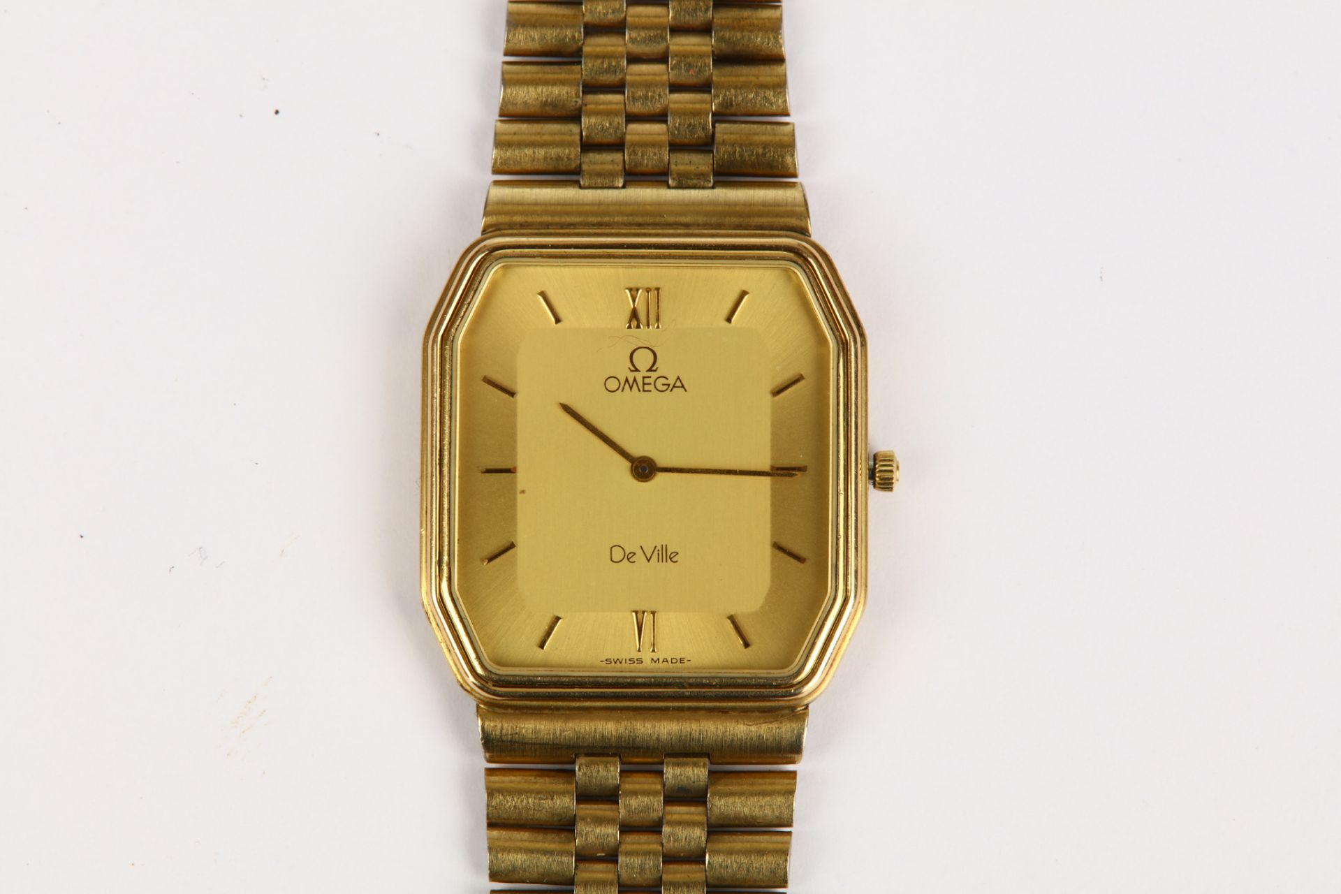 Omega. A 10K gold plated quartz bracelet watch. Model: De Ville. Reference: 191.0190. Movement: - Image 3 of 5