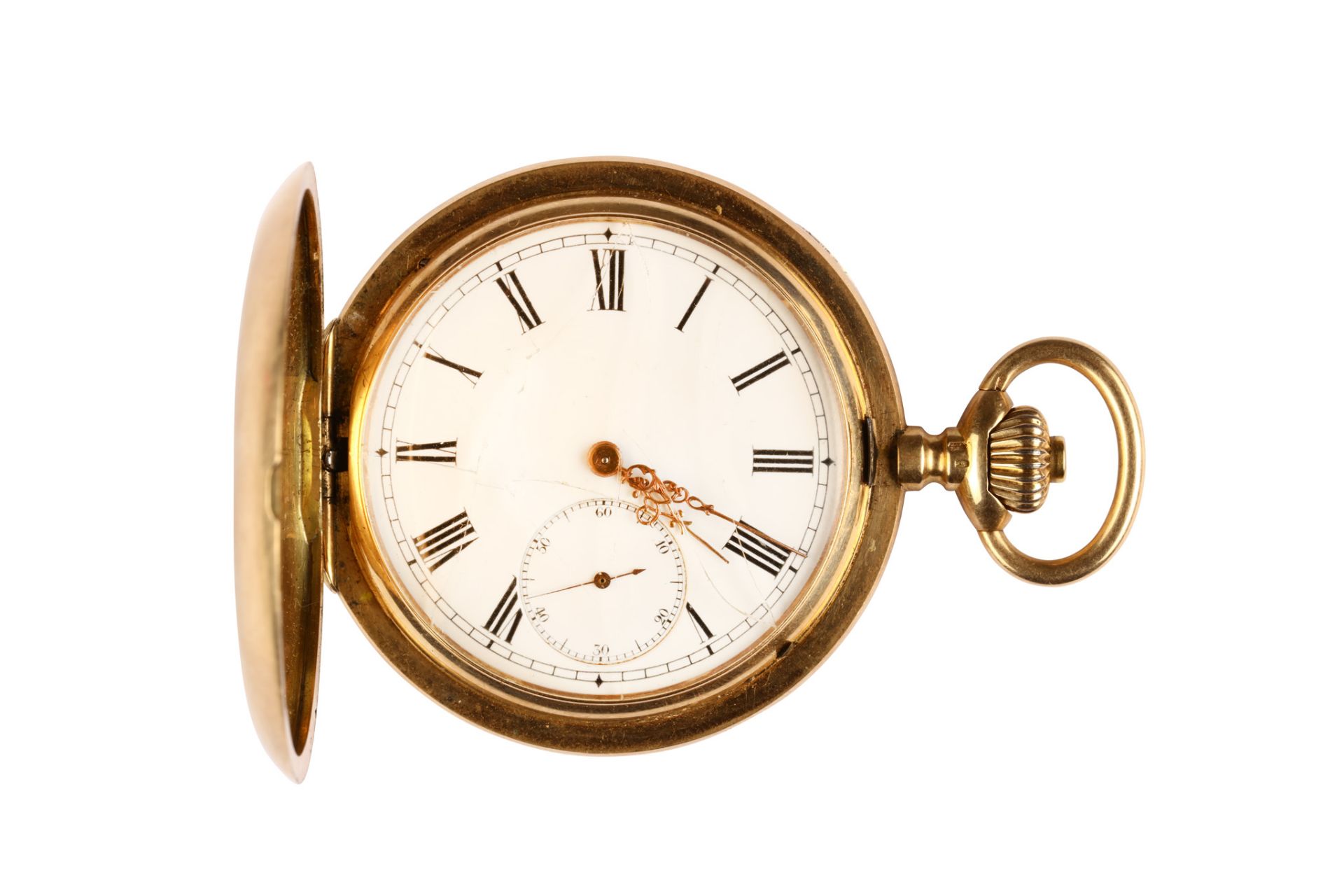 International Watch Company. A 14K rose gold full hunter pocket watch. Date: Early 20th Century.