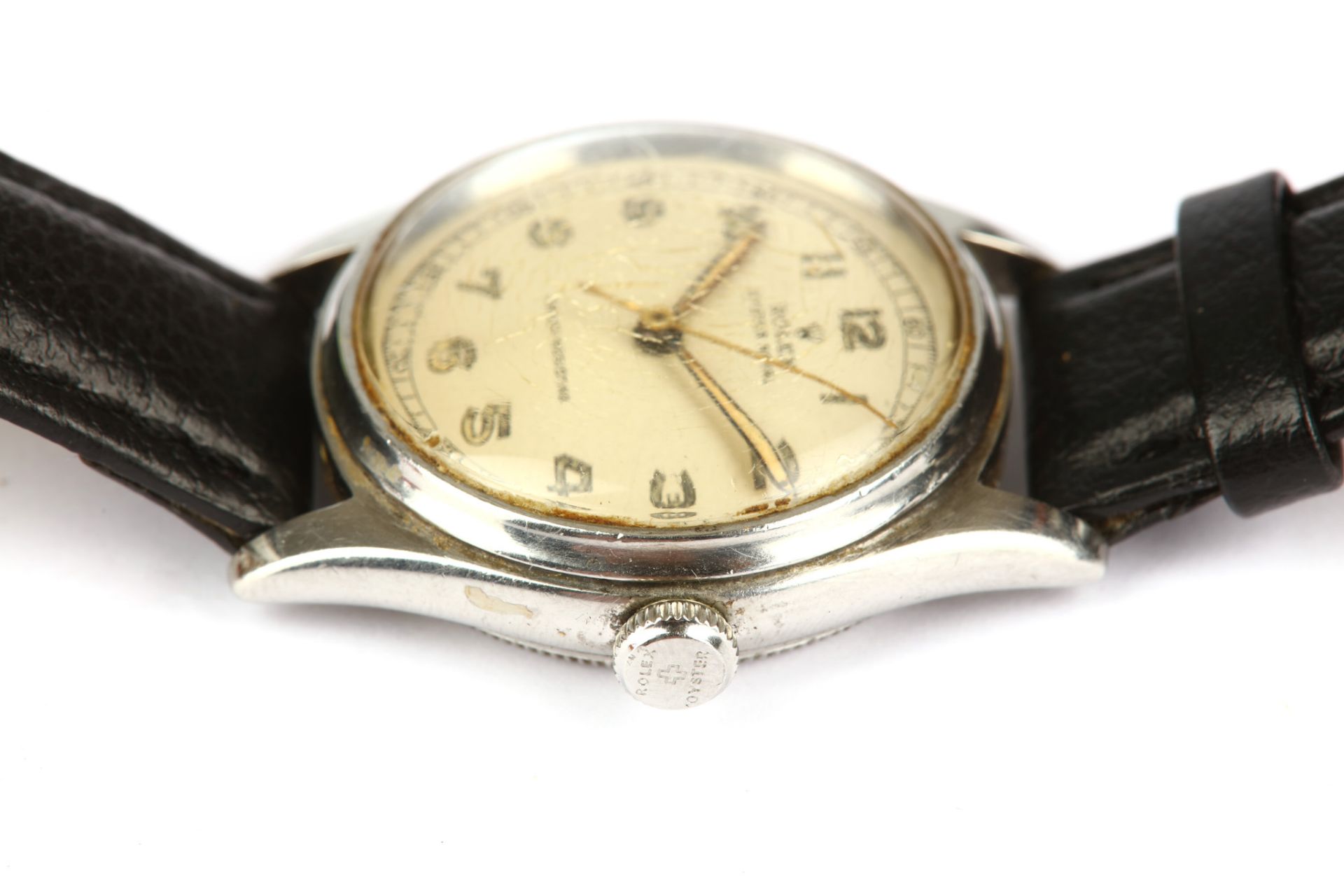 Rolex. A stainless steel manual wind wristwatch. Model: Oyster Royal. Reference: 4444. Date: 1947 ( - Bild 5 aus 5
