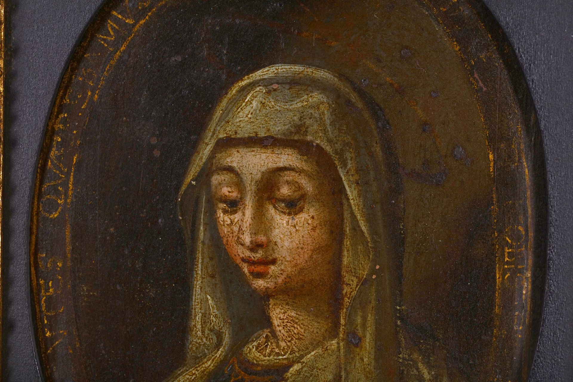 ITALIAN SCHOOL, 17TH CENTURY St John the Baptist; and The Virgin oil on copper 4 3/8 x 3 1/4 in. (11 - Image 8 of 14