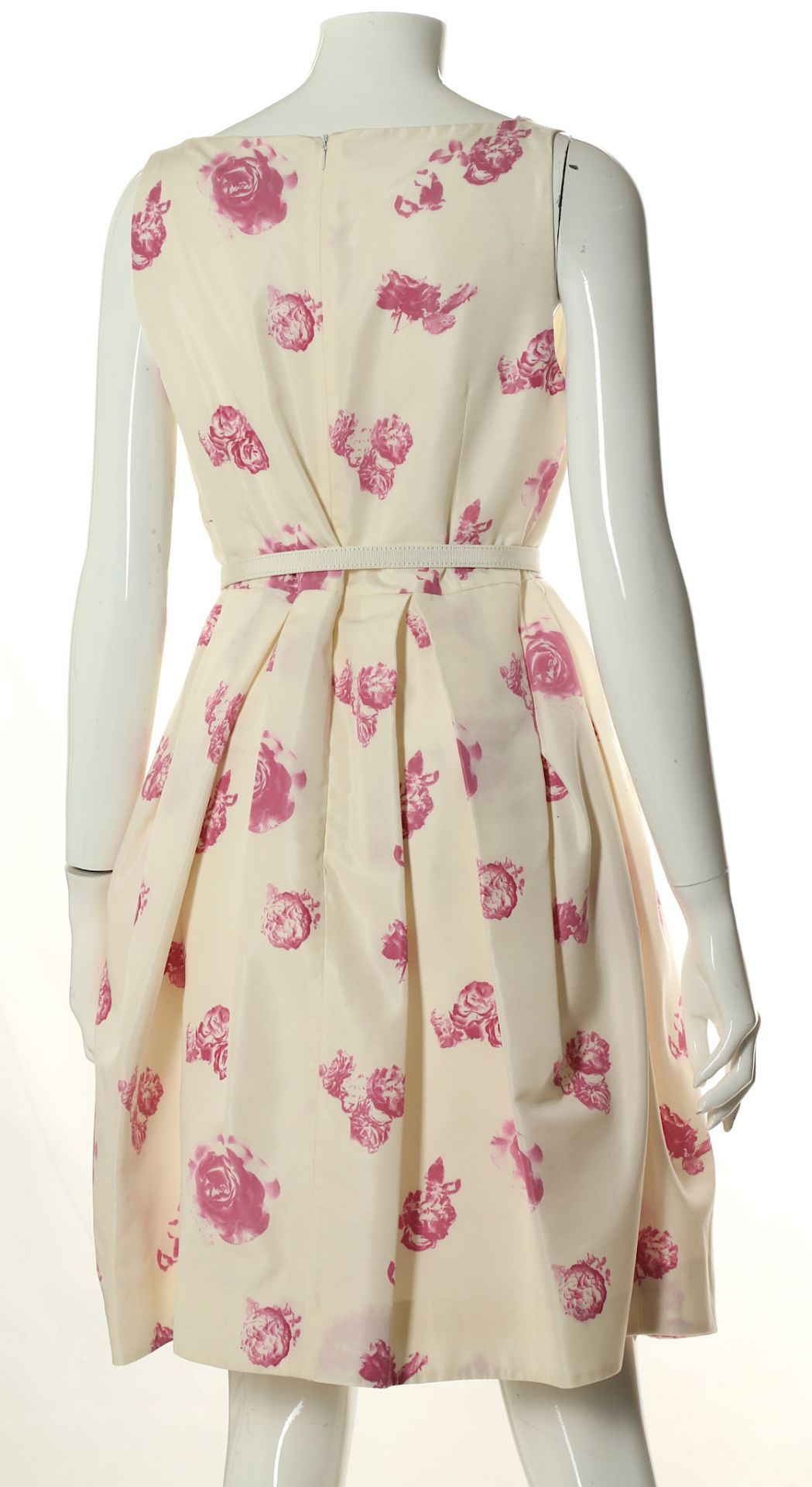 Christian Dior Rose Pattern Tulip Dress, 2000s, si - Image 3 of 5