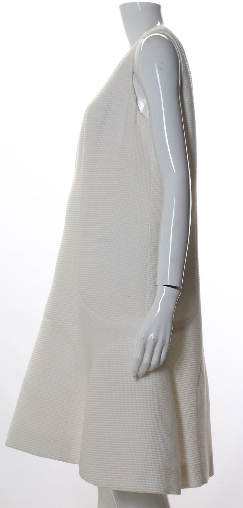 Chanel White Waffle Cotton Dress, 2010s, 60s inspi - Bild 2 aus 5