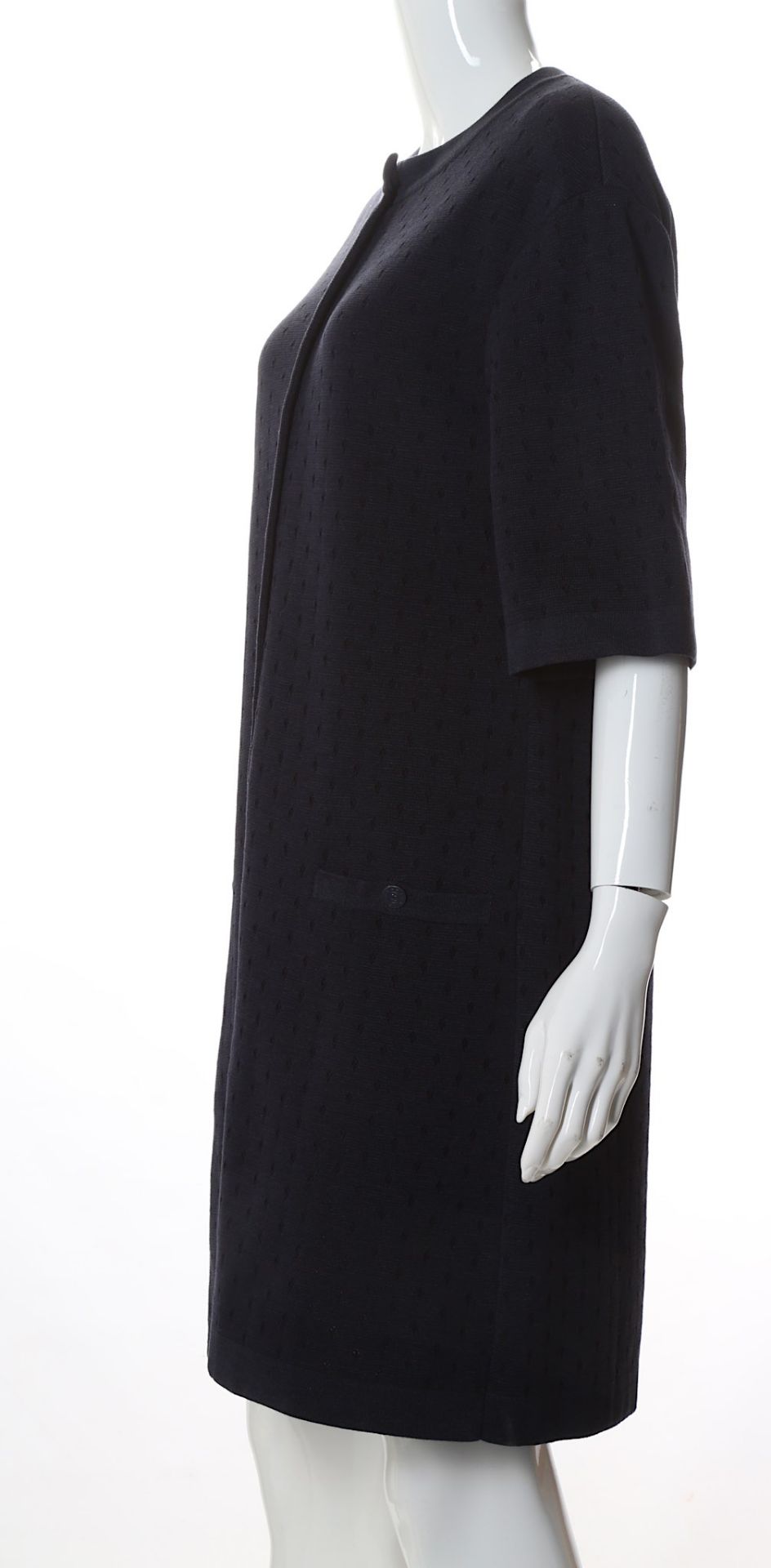 Chanel Midnight Blue Cotton and Silk Mix Dress, sh - Image 3 of 4