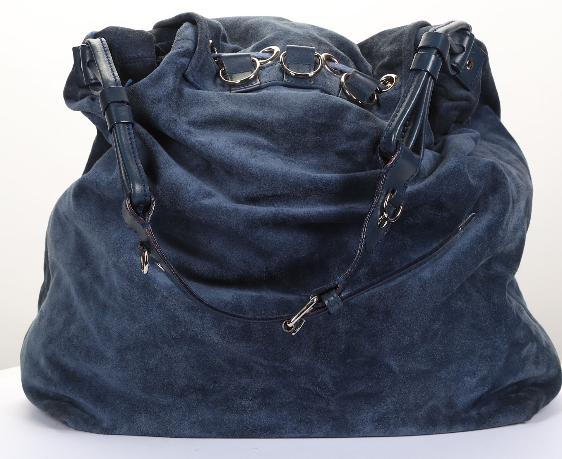 Balenciaga Blue Suede Militaire Shoulder Bag, c. 2 - Bild 4 aus 6