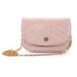 Chanel Baby Pink Petite Handbag, 1980s, quilted sh