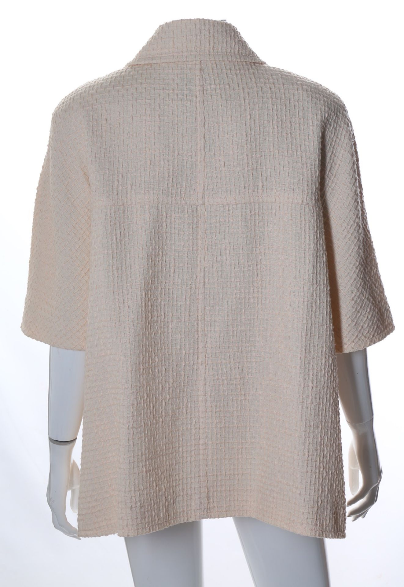 Chanel Pale Pink Cotton Jacket, 2010s, short sleev - Image 4 of 5