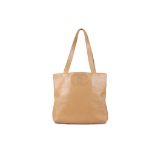 Chanel Tan Leather Shopper, c. 1997-99, smooth lea