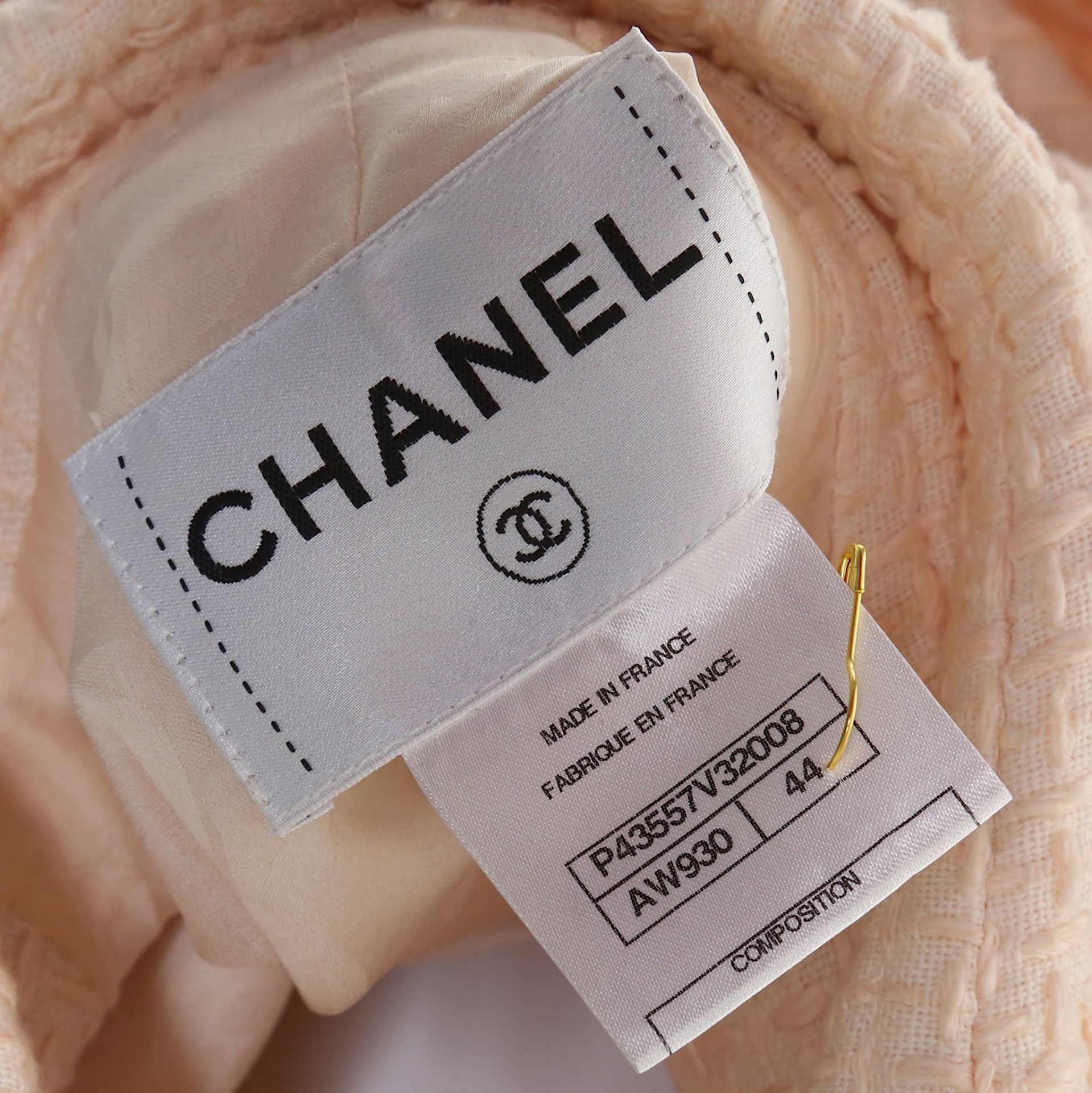 Chanel Pale Pink Cotton Jacket, 2010s, short sleev - Image 5 of 5