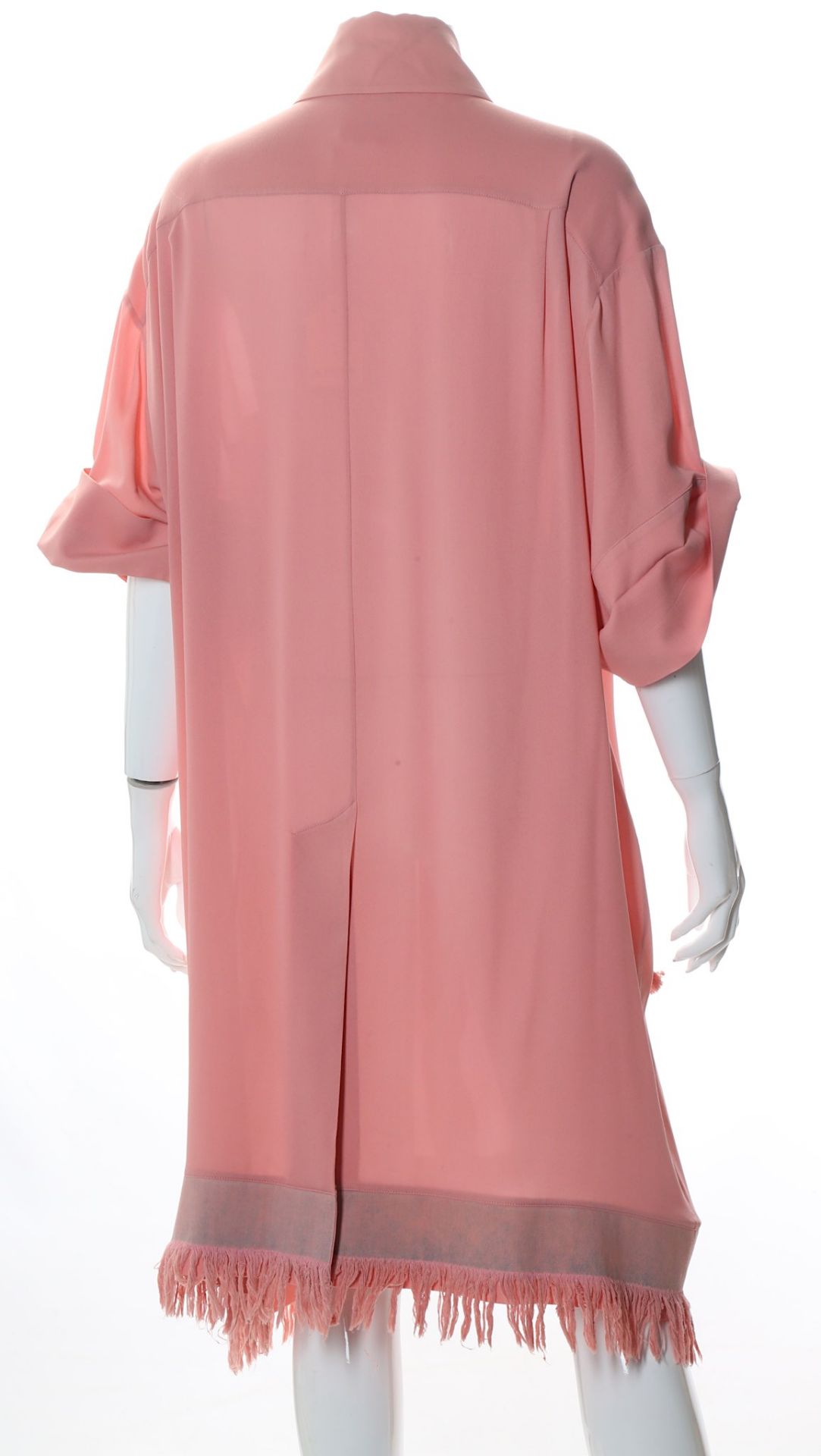 Chanel Pink Georgette Crepe Silk Shirt Dress, Summ - Image 4 of 5