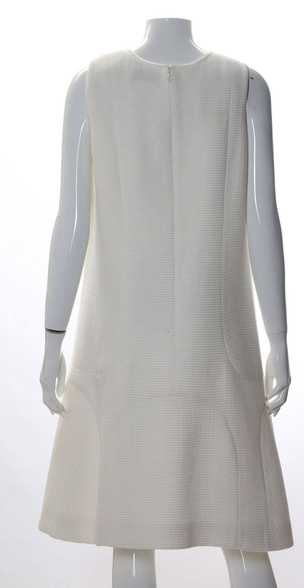 Chanel White Waffle Cotton Dress, 2010s, 60s inspi - Bild 3 aus 5