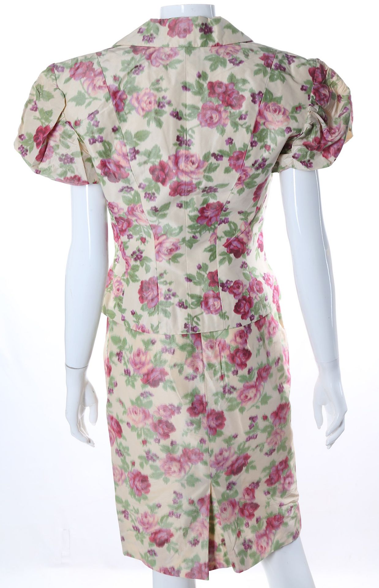 Christian Dior Boutique Cotton Silk Rose Print Out - Bild 6 aus 10