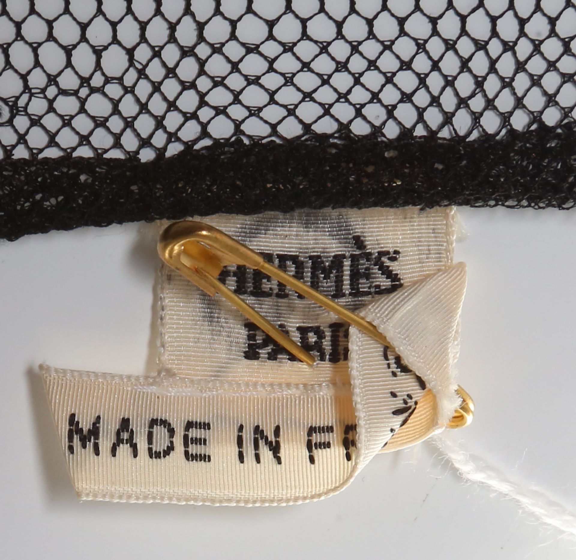 Hermes Black Sheer Net Dress, subtle H Design, bust 42"/108cm Condition Grade A Please refer to - Bild 5 aus 5