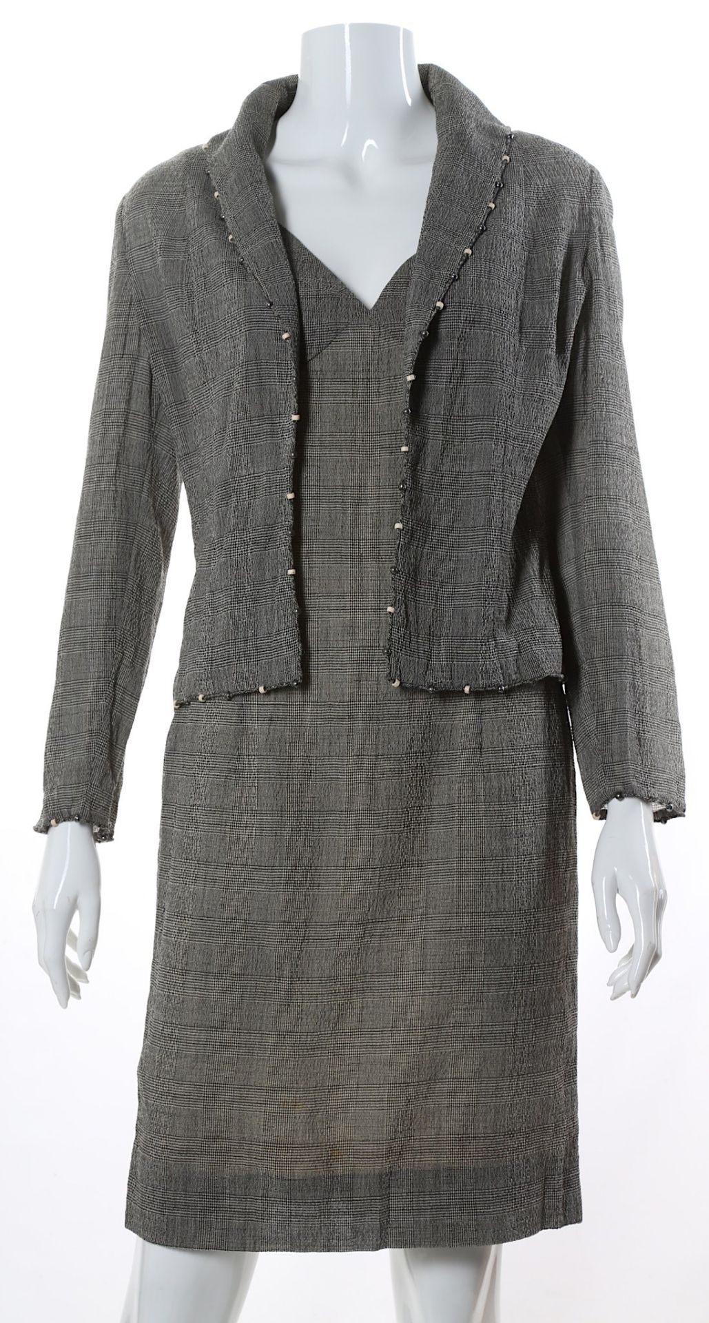 Christian Dior Boutique Glen Check Dress Suit, bea - Bild 2 aus 6